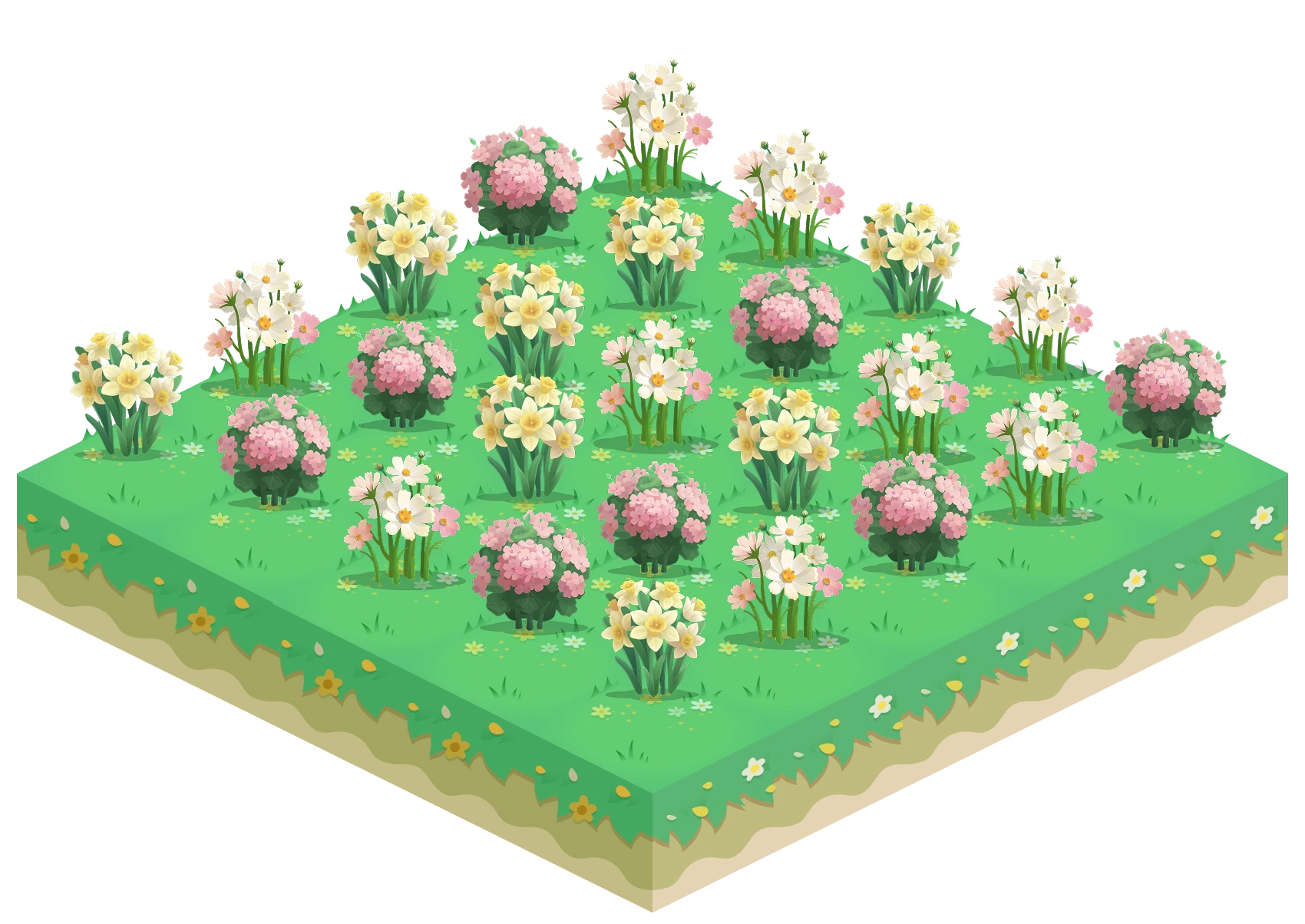 Forest diorama — your accumulated focus sessions across seasons